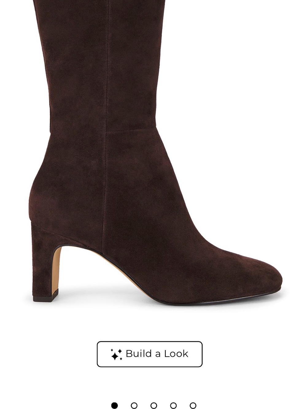 NEW Dolce Vita Riggs Boots Chocolate Brown Genuine Suede 3” Heel Boot SZ 8